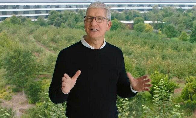 Тим Кук, скриншот с видео