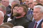 кадыров "плачет". Фото: скриншот с видео
