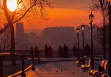 Украинцы, Киев, рассвет, фото из соцсетей