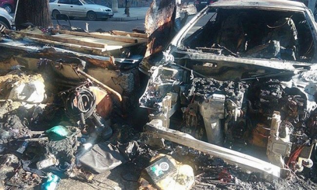 В Одессе сожгли парковку