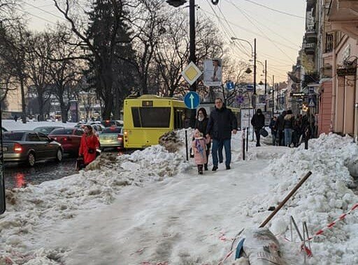 Непогода во Львове, фото с фейсбук