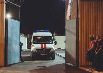 Скорая в "Окрестино", фото: belsat.eu