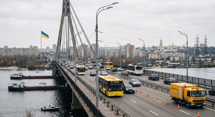 міст Київ Дніпро транспорт