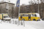 Маршрутка взимку. Фото: УНІАН