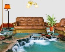 Наливные 3D-полы: соцсети поразило дно дизайнерской мысли