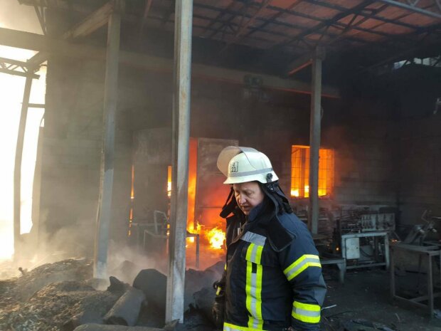 В Днепре сгорает огромный завод: неконтролируемое пламя поглощает все вокруг