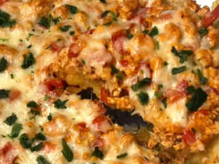 Картофельный пирог с фаршем: фото скрин рецепта