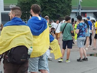 Украинские фанаты. Фото: "Сегодня"