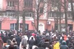 Украинцы протестуют против высоких тарифов, кадр из видео