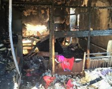 В Одесской области дотла сгорела квартира участника АТО (фото)