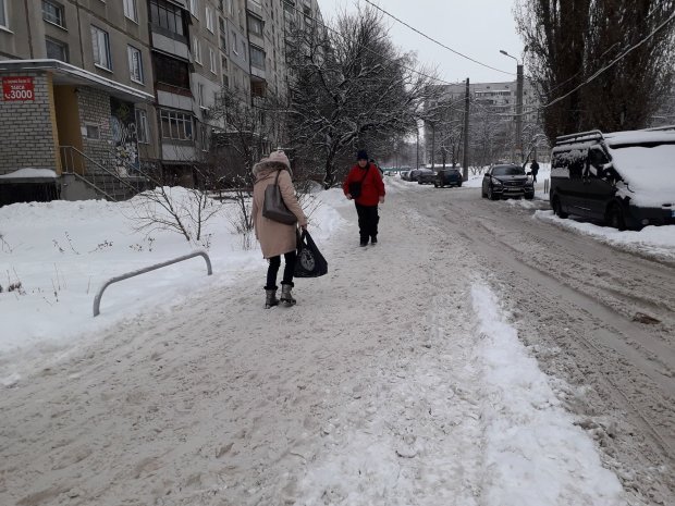 Огромная глыба льда расправилась с незаконной постройкой в Харькове: ремонт не поможет, фото