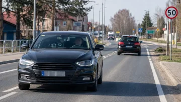Немаркований автомобіль контролю швидкості в Польщі