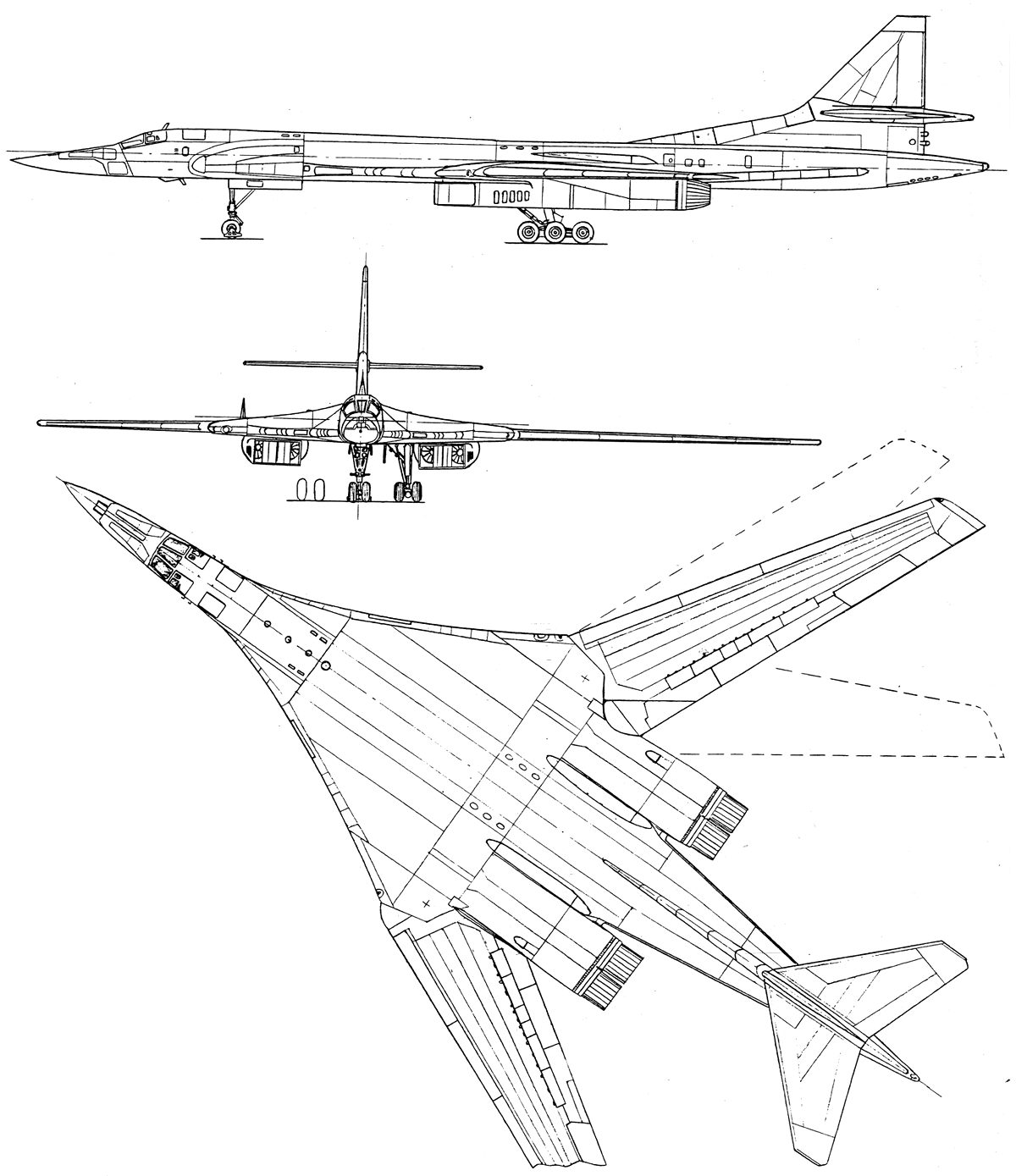 Російський бомбардувальник Ту-160