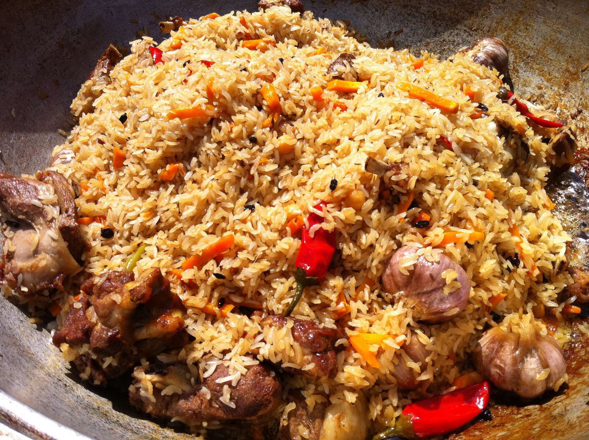 Золотистый плов с курицей рецепт – Узбекская кухня: Основные блюда. «Еда»